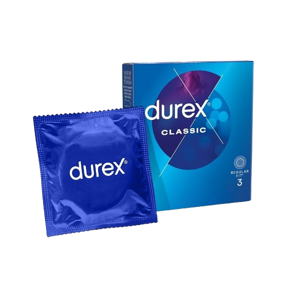 Durex Classic Προφυλακτικά με Ήπια Λίπανση 3τμχ