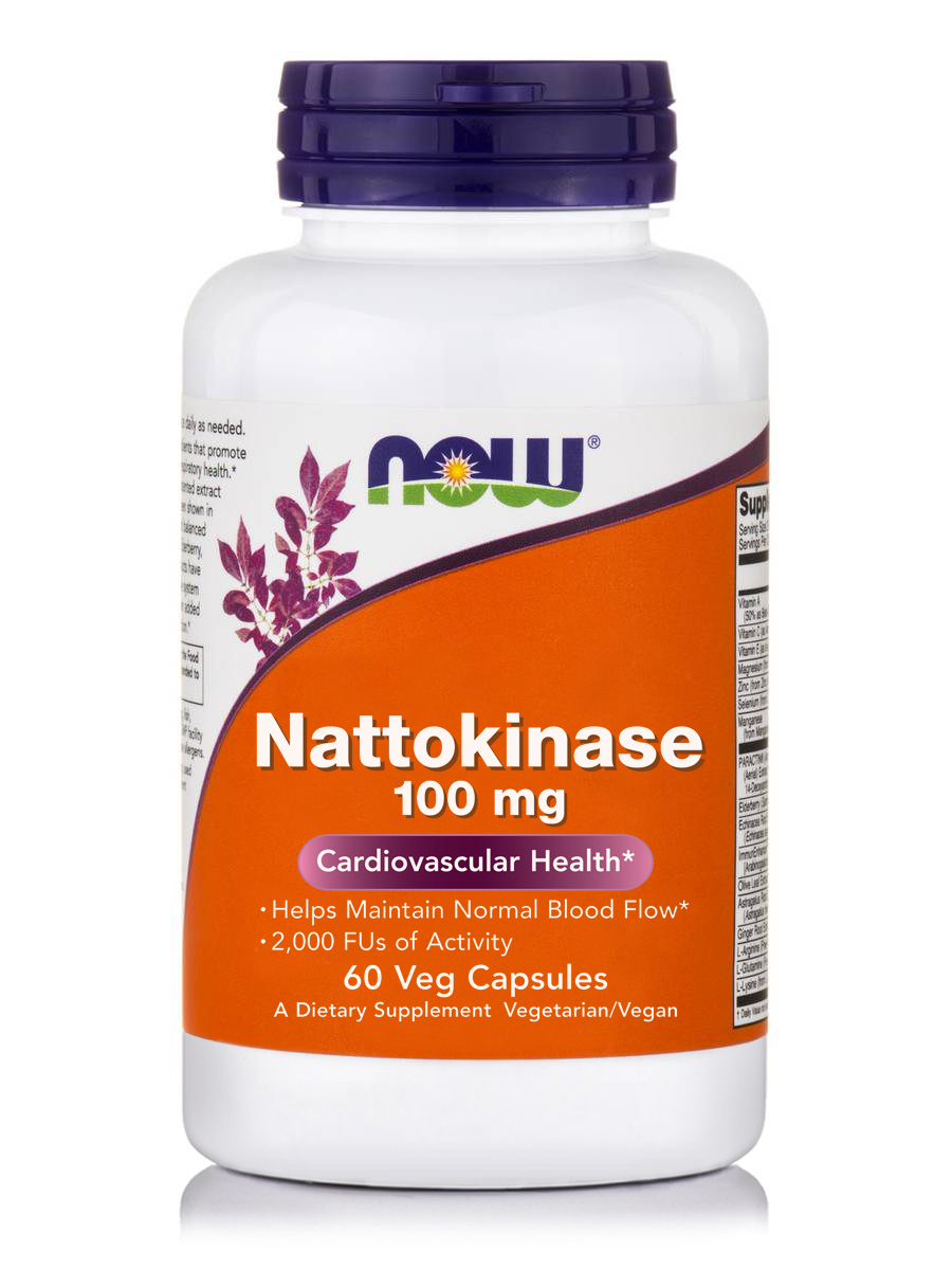 NOW NATTOKINASE 100 MG - 60 VCAPS  