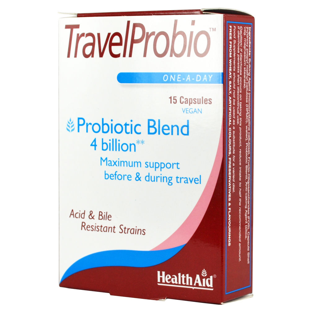 Health Aid TravelProbio με Προβιοτικά και Πρεβιοτικά 15 κάψουλες