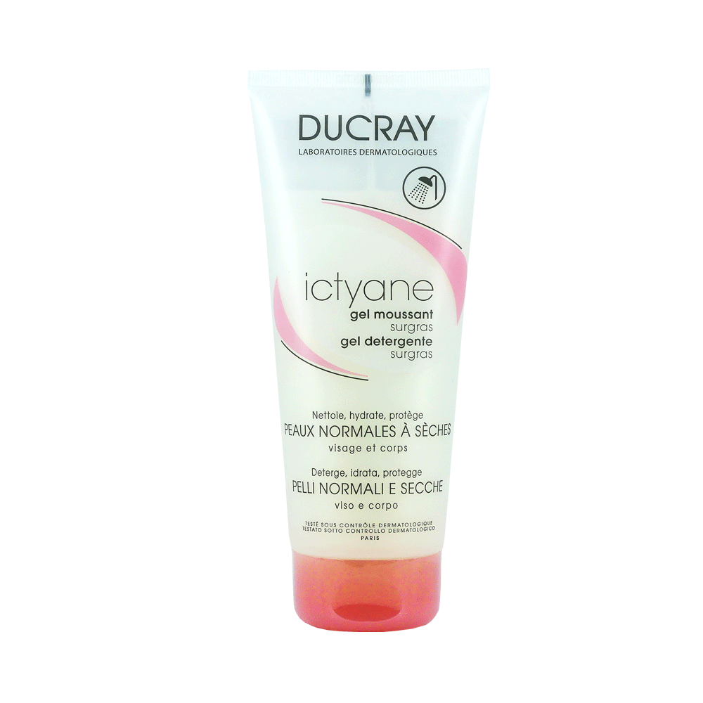 Ducray Ictyane Cleansing Gel Normal to Dry Skin 200ml