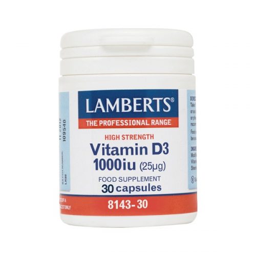 Lamberts Vitamin D3 Βιταμίνη για Ανοσοποιητικό 1000iu 30 κάψουλες