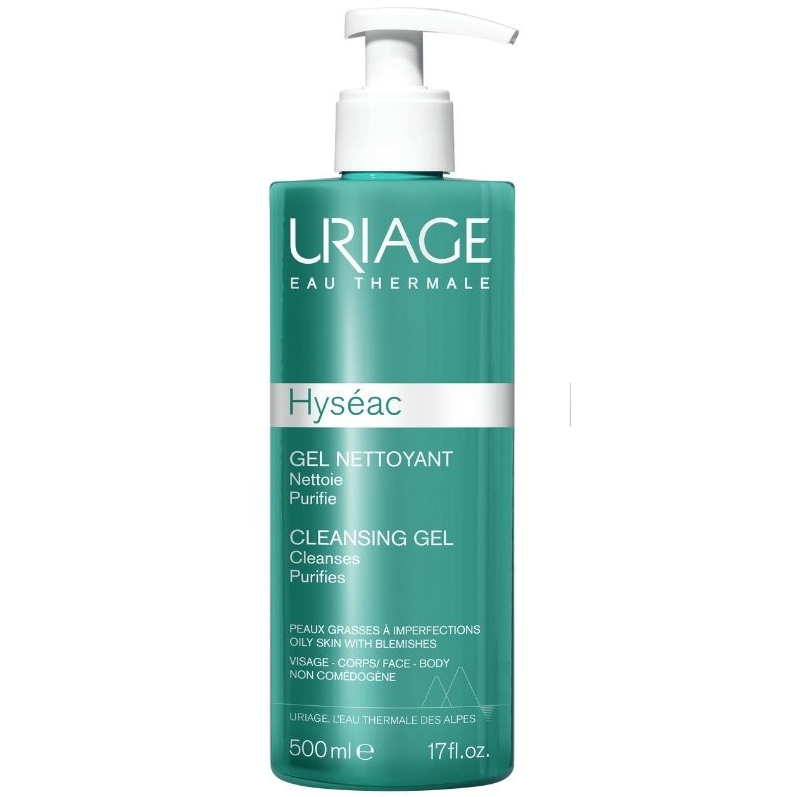 Uriage Gel Καθαρισμού Hyseac για Λιπαρές Επιδερμίδες 500ml