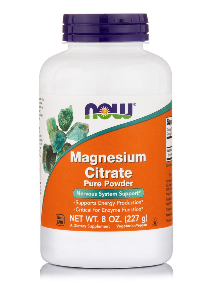 NOW MAGNESIUM CITRATE PURE PWD - VEGET.8 OZ   