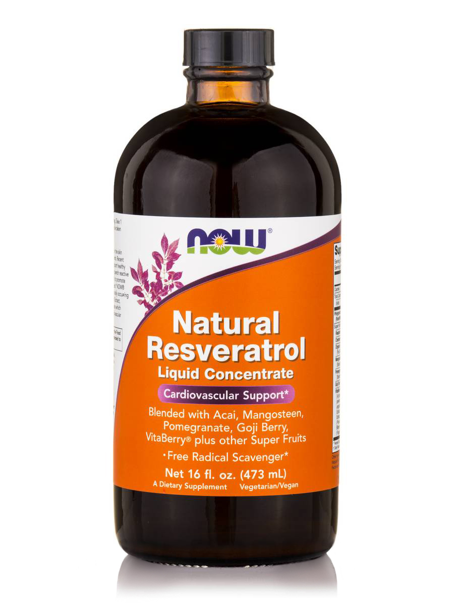 NOW RESVERATROL LIQUID 150 MG  VEGETARIAN 16 OZ   