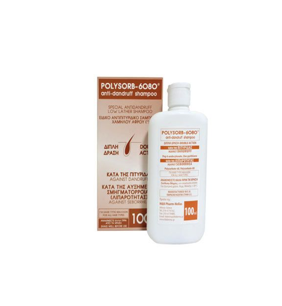 POLYSORB-6080 ANTIDANDRUFF SHAMPOO 100ML ΑΝΤΙΠΙΤΥΡΙΔΙΚΟ