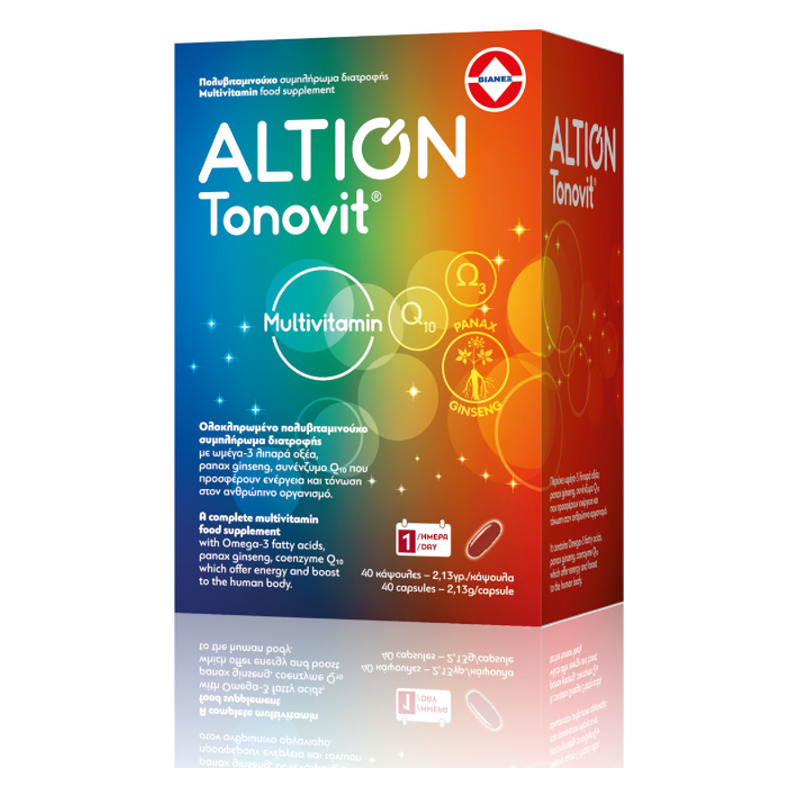 Altion Tonovit Multivitamin Βιταμίνη για Ενέργεια & Ανοσοποιητικό 40caps