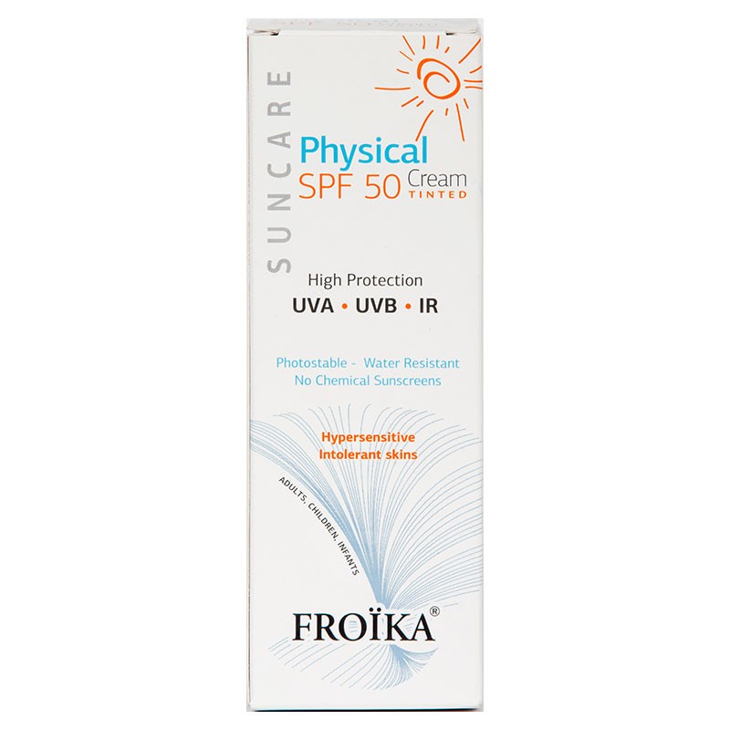 Froika Physical Tinted Cream Αντηλιακή Κρέμα Προσώπου SPF50 με Χρώμα 50ml