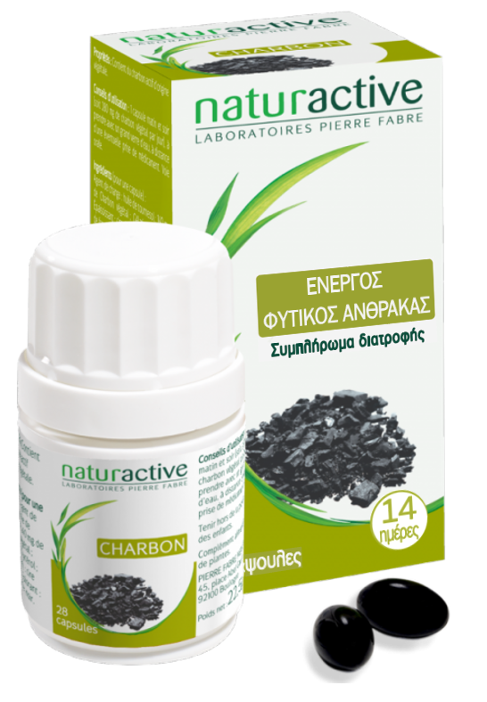 NATURACTIVE ΕΝΕΡΓΟΣ ΦΥΤΙΚΟΣ ΑΝΘΡΑΚΑΣ 28 CAPS