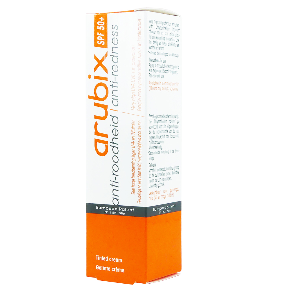 Arubix Sun Cream Teintee Αντηλιακή Κρέμα Προσώπου SPF50 με Χρώμα 40ml