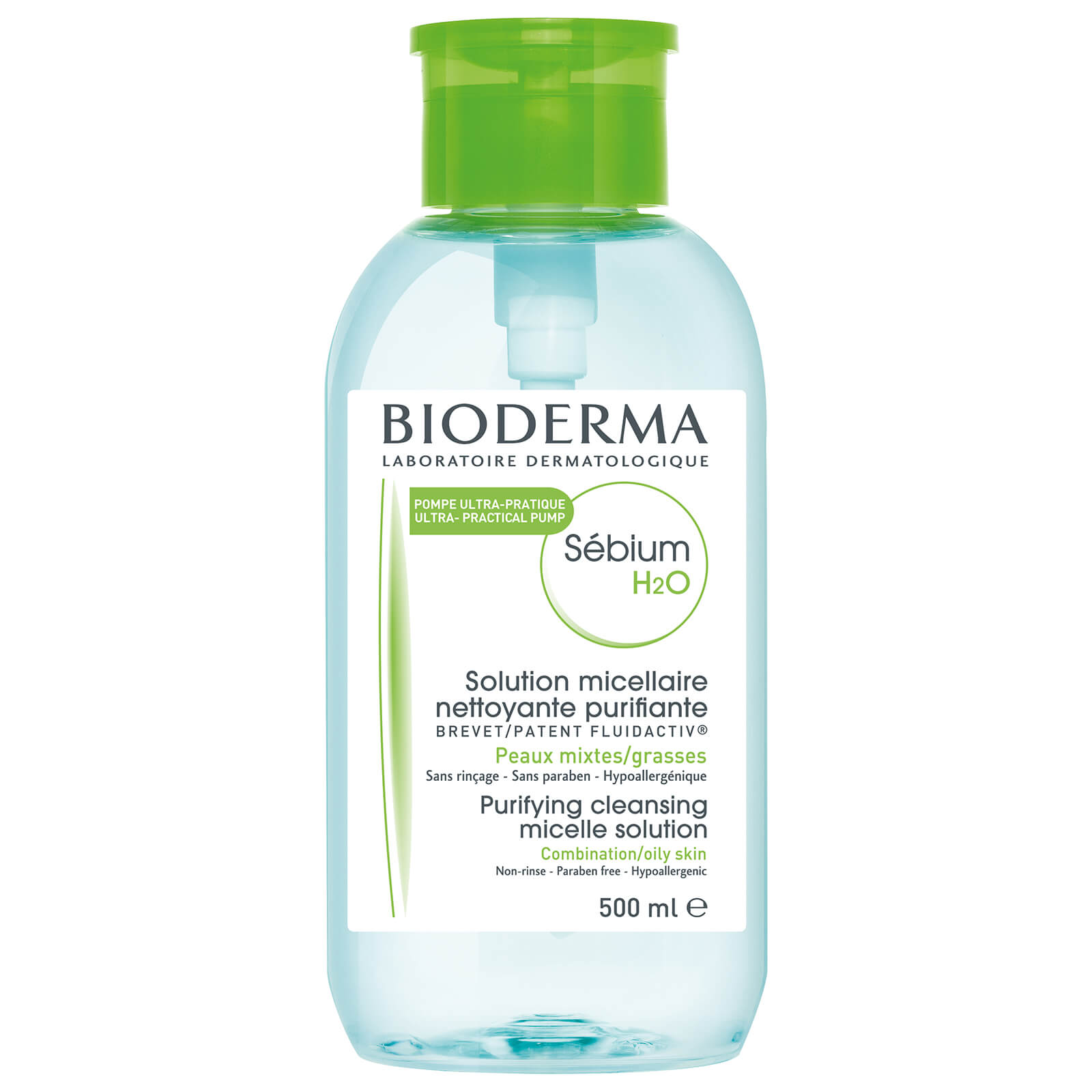 BIODERMA SEBIUM H2O 500ML REVERSED PUMP   