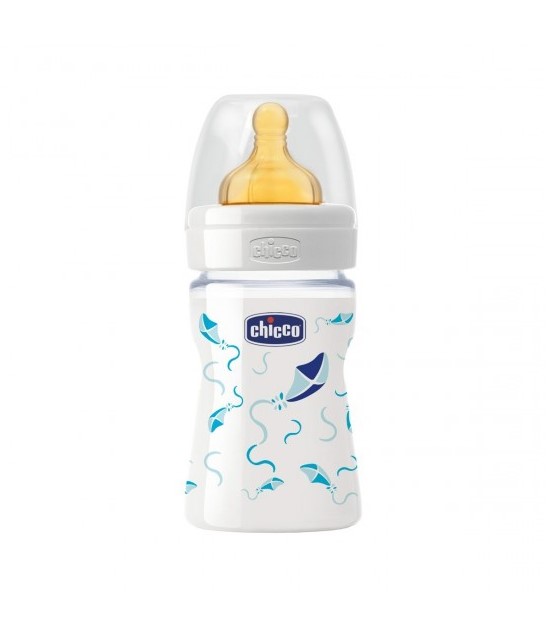 CHICCO ΜΠΙΜΠΕΡΟΝ NATURE GLASS ΣΙΕΛ  150ML ΘK 1ΤΡ