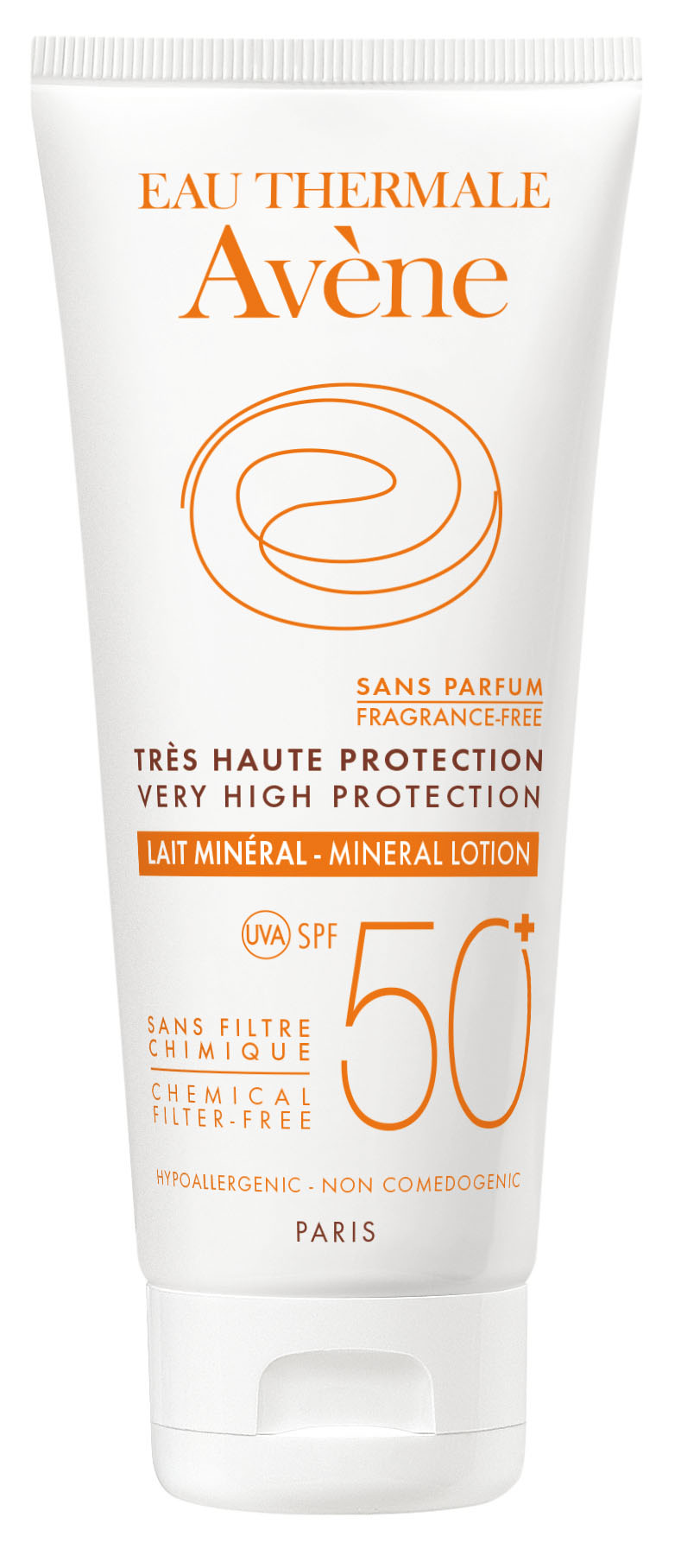 Avene Lait Mineral Αδιάβροχη Αντηλιακή Κρέμα για το Σώμα SPF50 100ml