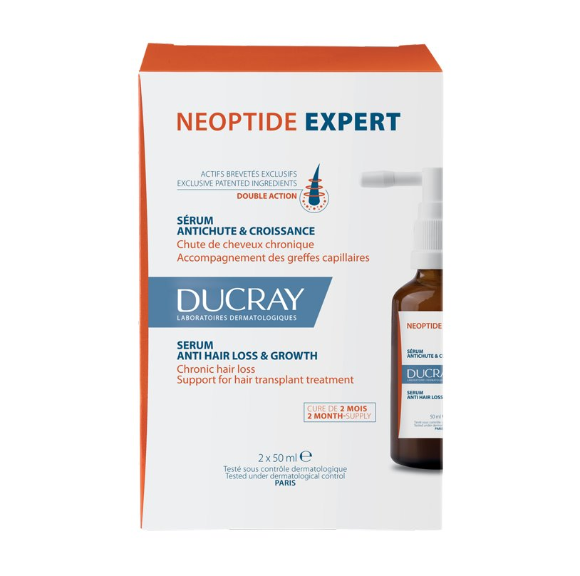 Ducray Neoptide Expert Anti-hair Loss & Growth Serum κατά της Τριχόπτωσης για Όλους τους Τύπους Μαλλιών 2x50ml