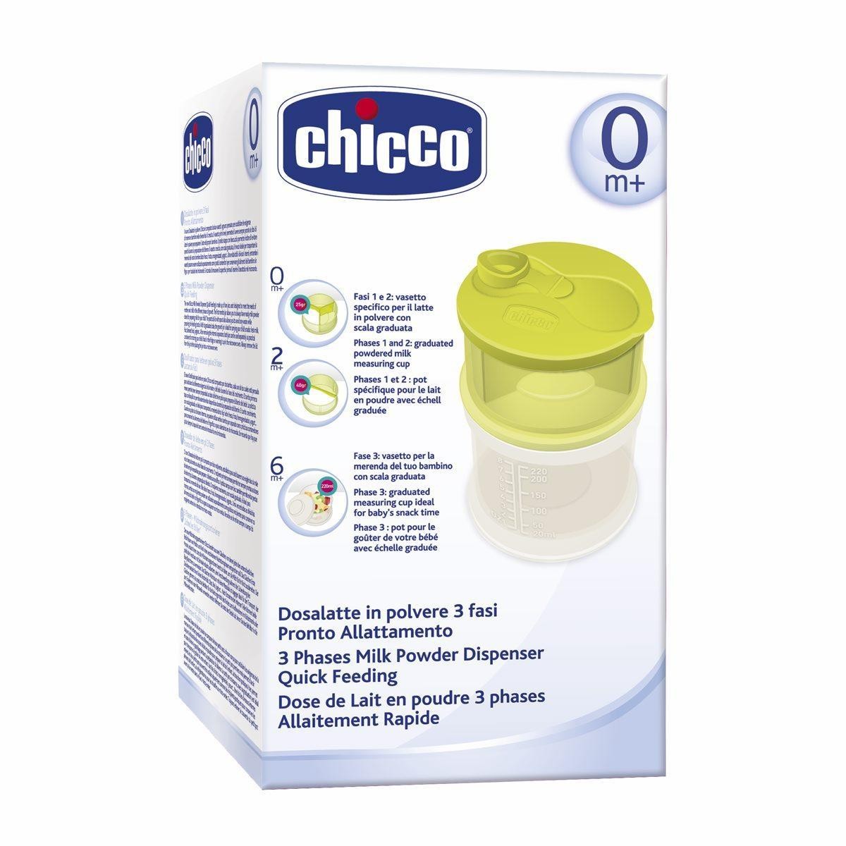 Chicco Δοσομετρητής Γάλακτος σε Σκόνη για Μπιμπερό με 3 Επίπεδα Πράσινος