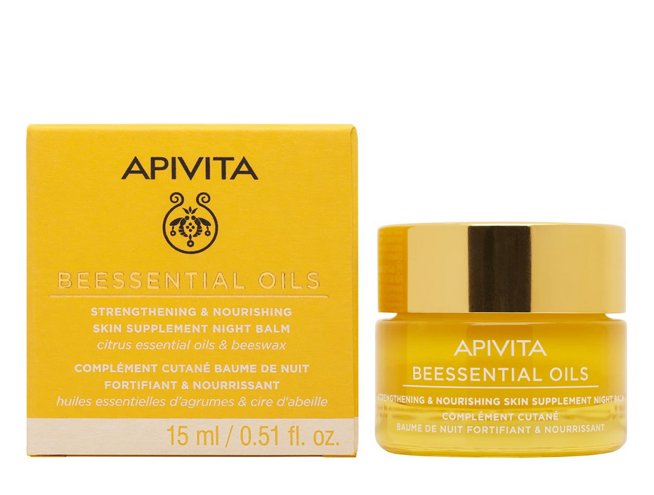 Apivita Beessential Oils Balm Προσώπου Νυκτός για Ενυδάτωση 15ml