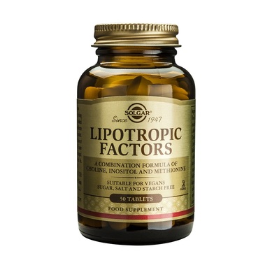 Solgar Lipotropic Factors Απομάκρυνση του Λίπους από το Συκώτι  50tabs