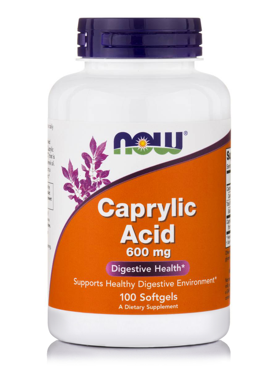 NOW CAPRYLIC ACID 600 MG 100 SOFTGELS  