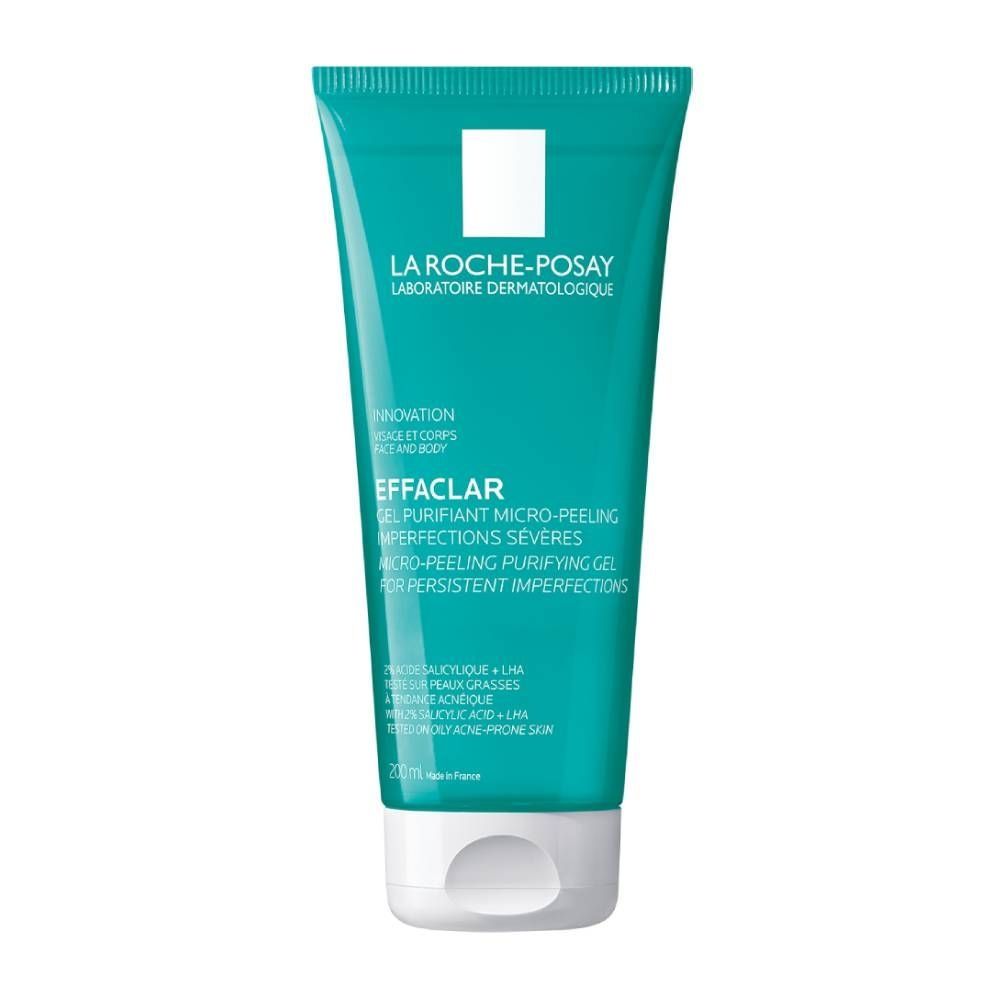 La Roche Posay Gel Καθαρισμού Effaclar Face And Body Micro-Peeling Purifying Wash για Λιπαρές Επιδερμίδες 200ml