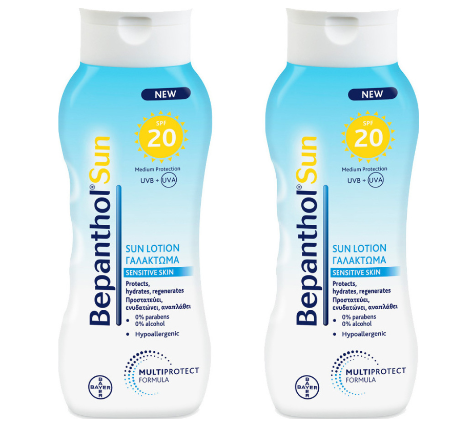 Bepanthol Sun Αντηλιακή Κρέμα Προσώπου και Σώματος SPF20 400ml