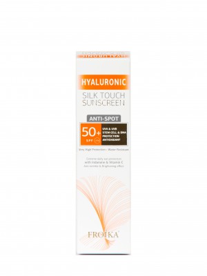 Froika Hyaluronic Silk Touch Sunscreen Anti-Spot Αδιάβροχη Αντηλιακή Κρέμα Προσώπου SPF50 50ml