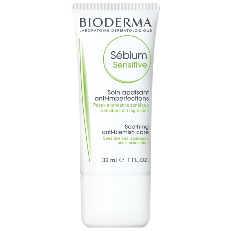 Bioderma Sebium 24ωρη Ενυδατική Κρέμα Προσώπου Ημέρας για Ευαίσθητες Επιδερμίδες κατά των Ατελειών & της Ακμής 30ml