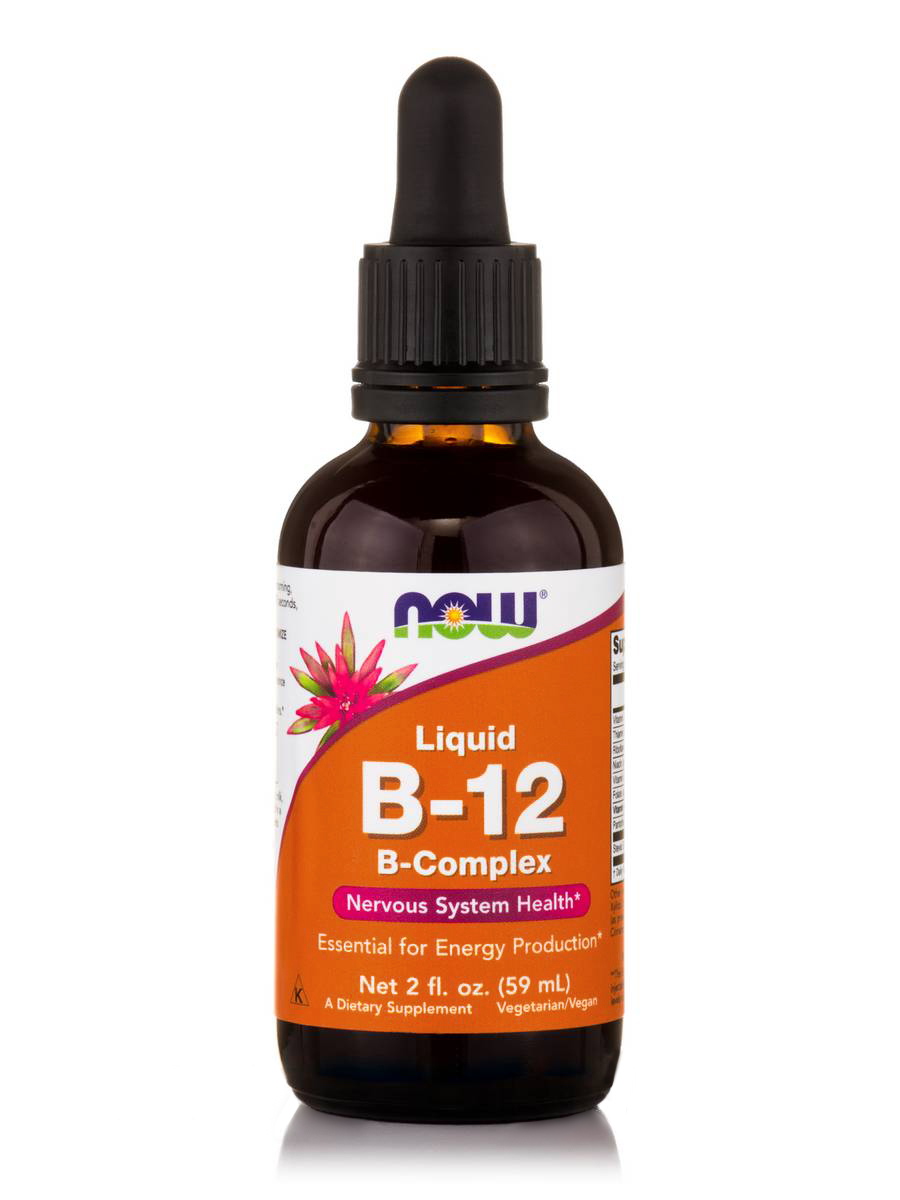 NOW LIQUID B-12 COMPLEX - VEGETARIAN 2 OZ  