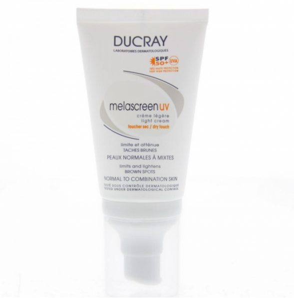 Ducray Melascreen UV Light Cream Normal to Combination Skin Αδιάβροχη Αντηλιακή Κρέμα Προσώπου SPF50 40ml