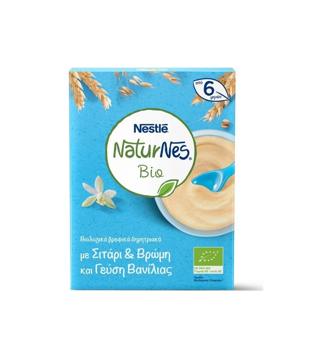 Nestle Naturnes Bio Βιολογικά Δημητριακά Βρώμη Βανίλια 200g