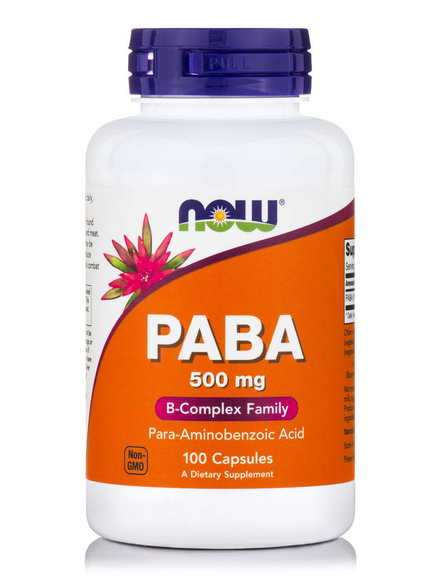 NOW PABA 500 MG 100 CAPS  