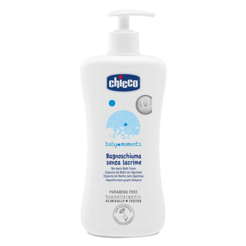 Chicco Baby Moments Σαμπουάν-Αφρόλουτρο Χωρίς Δάκρυα 750ml με Αντλία