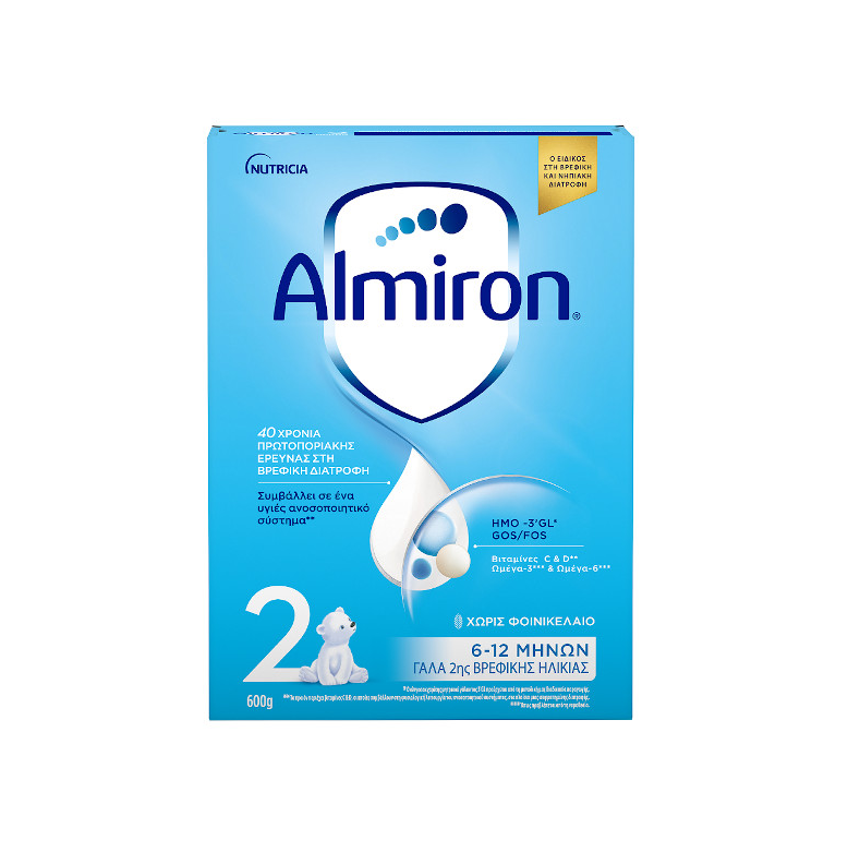 Nutricia Γάλα σε Σκόνη Almiron 2 6m+ 600gr