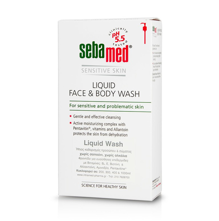 Sebamed Liquid Face & Body Wash Pump 300ml