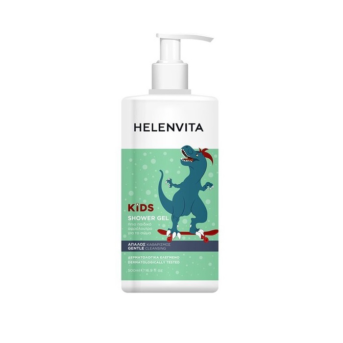 Helenvita Kids Dino Shower Gel Ήπιο Παιδικό Αφρόλουτρο για το Σώμα 500ml