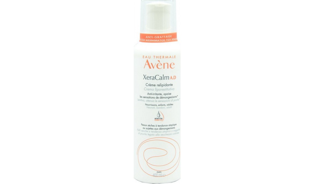 Avene XeraCalm A.D. Ενυδατική Κρέμα Ανάπλασης Σώματος για Ξηρές Επιδερμίδες 400ml