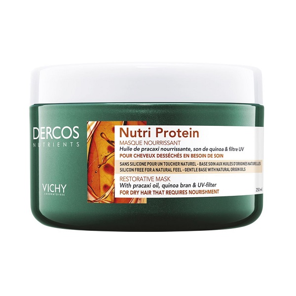 VICHY Dercos Nutri Protein Restorative Μάσκα Μαλλιών για Επανόρθωση Ξηρά Μαλλιά 250ml