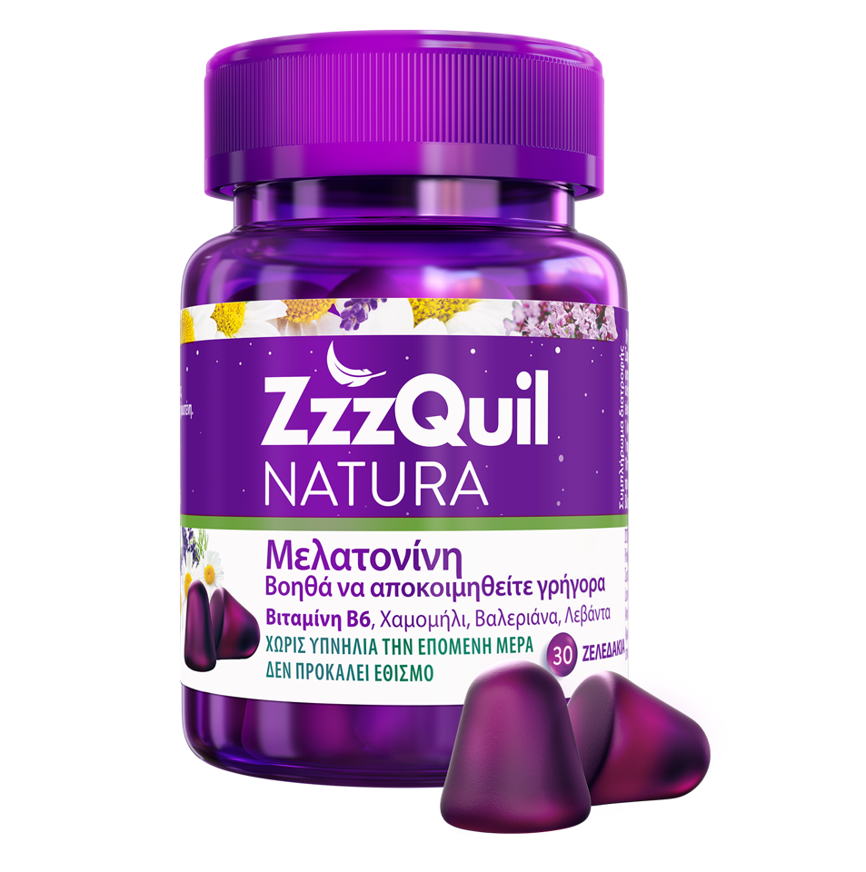 ZzzQuil Natura Melatonin Συμπλήρωμα για τον Ύπνο Forest Fruits 30 ζελεδάκια