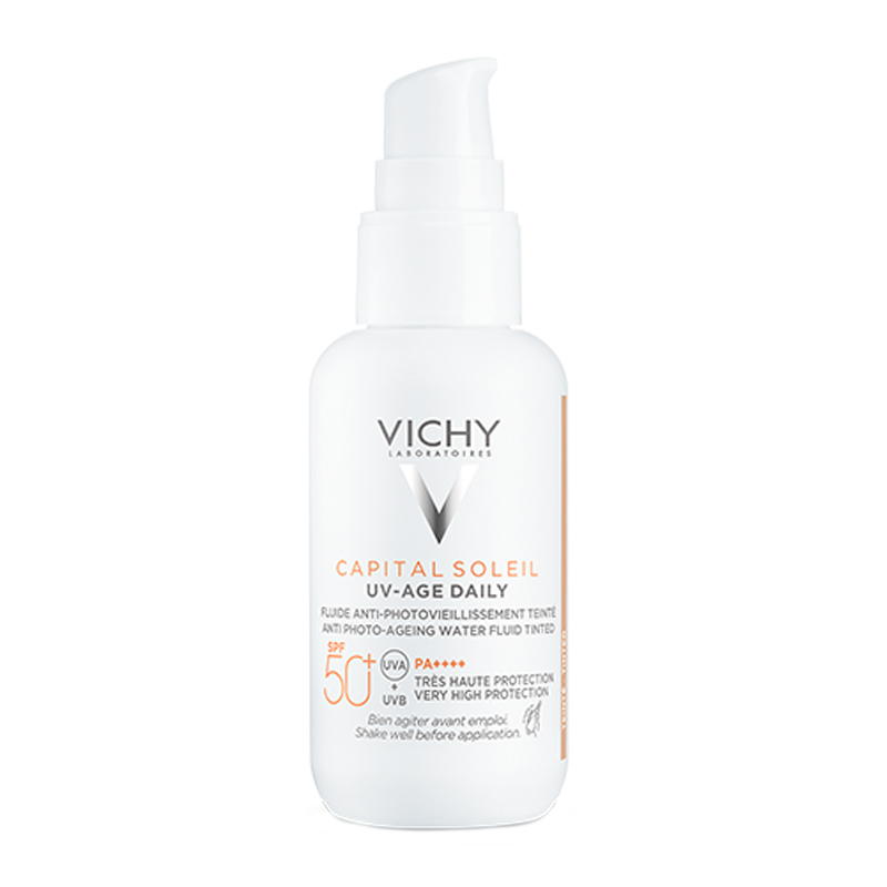 VICHY Capital Soleil UV-Age Daily Tinted Light Αντηλιακή Κρέμα Προσώπου SPF50 με Χρώμα 40ml