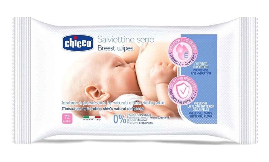 CHICCO ΜΑΝΤΗΛΑΚΙΑ ΚΑΘΑΡΙΣΜΟΥ ΣΤΗΘΟΥΣ NATURAL FEELING (72T)