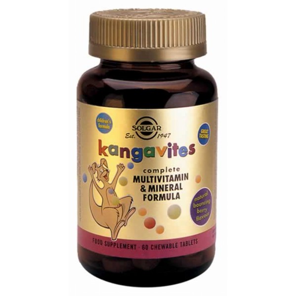 Solgar Kangavites Complete Multivitamin & Mineral Formula Bouncing Berry 60chew tabs