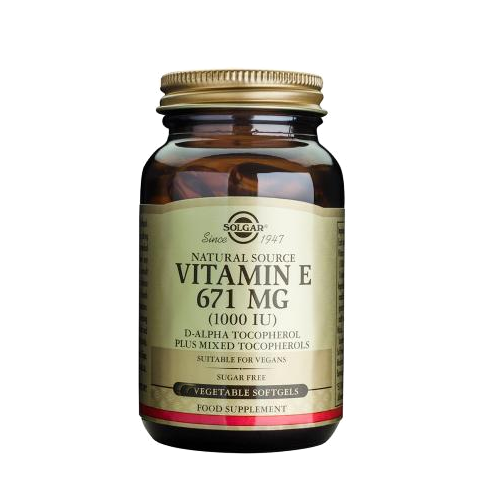 Solgar Vitamin E 1000iu 671mg Αντιοξειδωτικό 100softgels