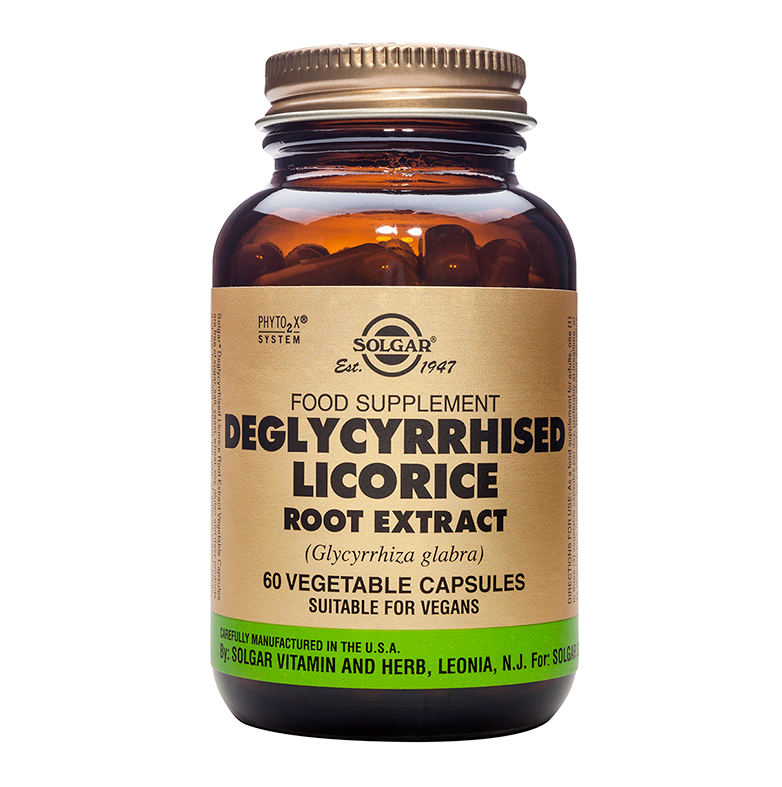 Solgar Deglycyrrhised Licorice Root Extract 60veg caps