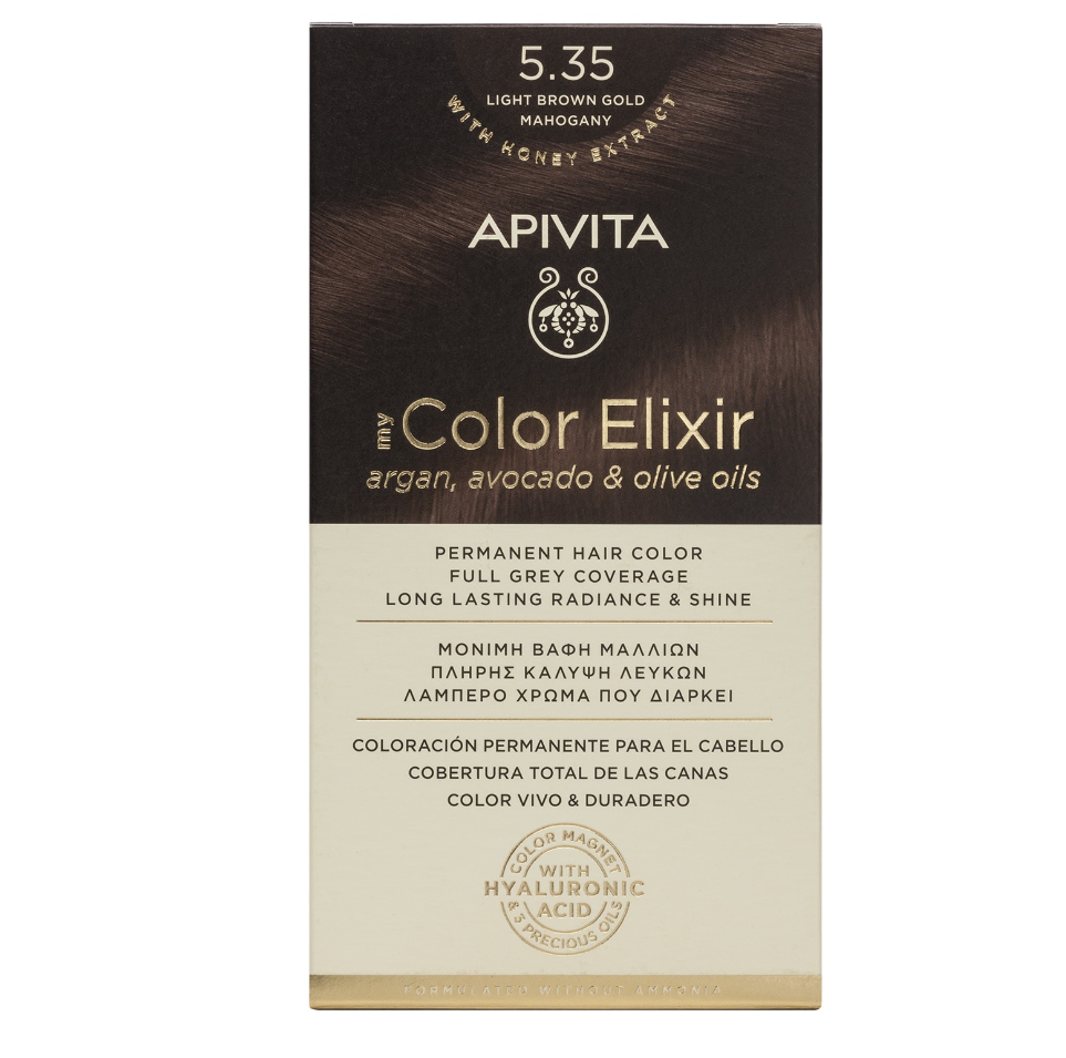 Apivita My Color Elixir 5.35 Καστανό Ανοιχτό Μελί Μαονί 125ml