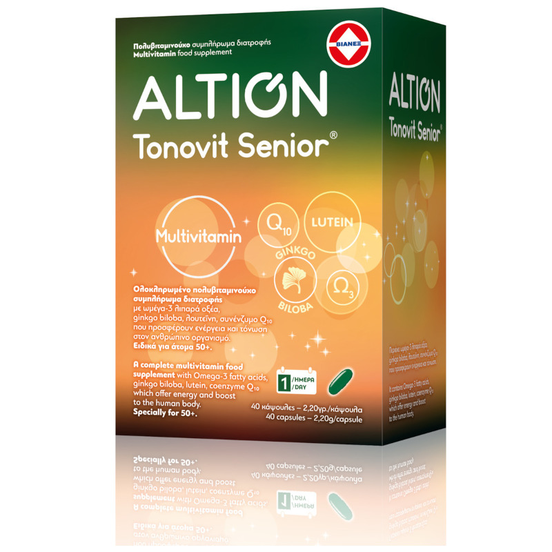 Altion Tonovit Senior Multivitamin Βιταμίνη για Ενέργεια 40softcaps