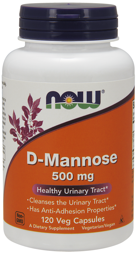 NOW D-MANNOSE 500 MG - 120 CAPS  