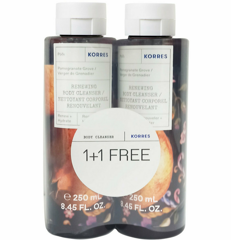 Korres Pomegranate Αφρόλουτρο Ρόδι 2x250ml