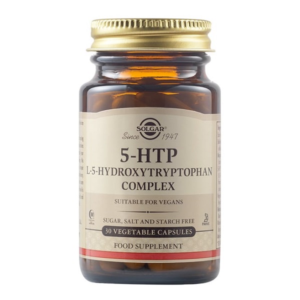 Solgar 5-HTP 100mg L-5 Hydroxytryptophan Complex 30veg caps