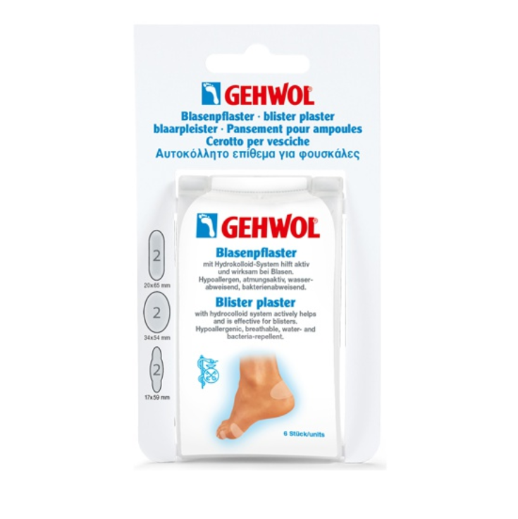 GEHWOL BLISTER PLASTER SORTED 6TEM