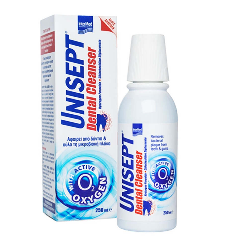 Intermed Unisept Dental Cleanser Στοματικό Διάλυμα Καθημερινής Προστασίας κατά της Πλάκας και της Κακοσμίας 250ml