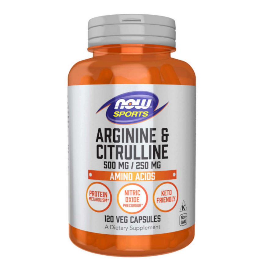 NOW ARGININE 500mg CITRULLINE 250MG   120 CAPS