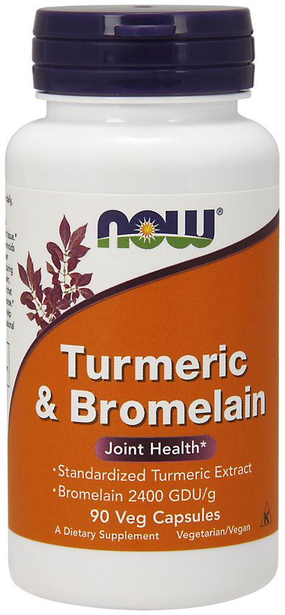 NOW TURMERIC & BROMELAIN 90 VCAPS